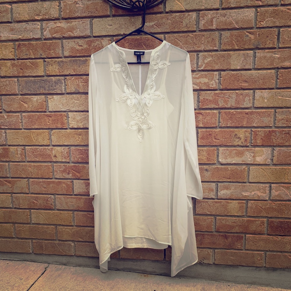 RONEN CHEN - Valerie draped off-white dress